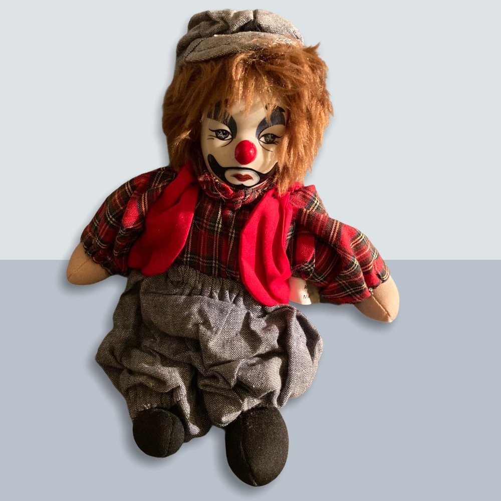 Vintage, Hard-to-Find, Hand-pinated Hobo Clown